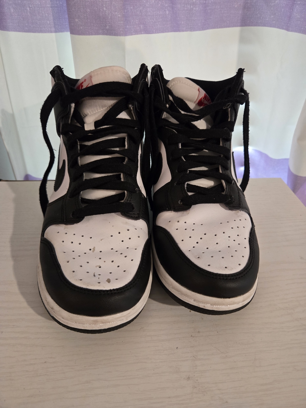 Nike Black and White Kids High-Top Sneakers
